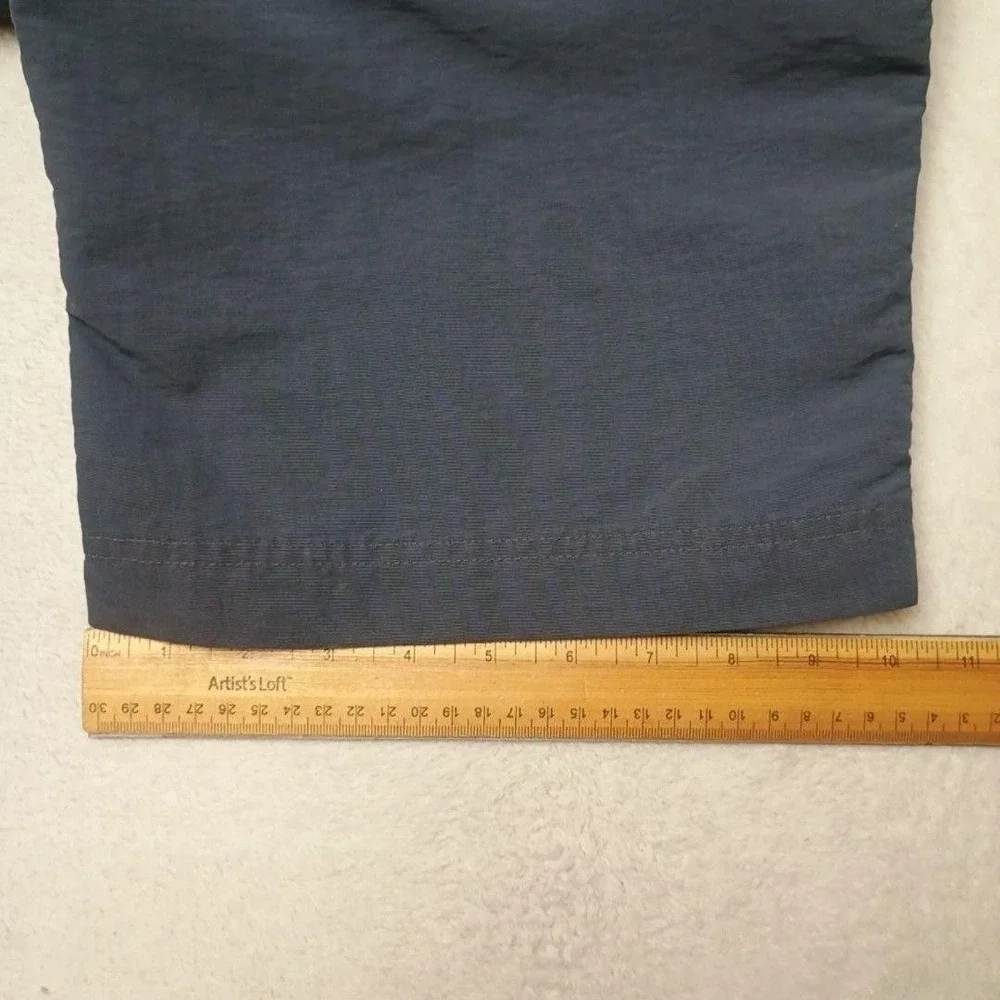 North Face Pants Mens 2XL Blue Cargo Convertible Nylon Relaxed Outdoor Hiking